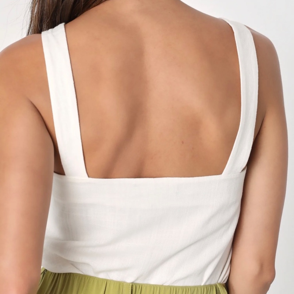 Linen Cropped Top - Picture 4 of 4